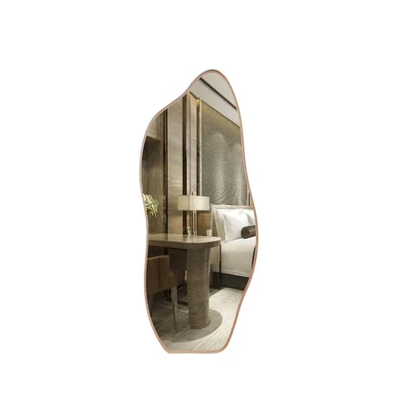 Espelho Decorativo Moldura de Aluminio E06 170 X 70 Orgânico Lapidado Moderno Pinterest Rose Gold