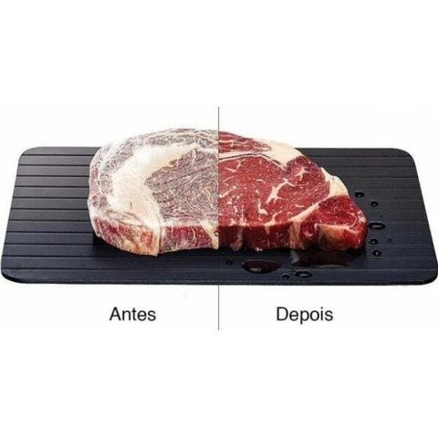 Tabua Cozinha Degelo Descongelar Carne Aluminio 23x16,5