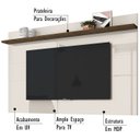 Ver imagem 3 de Painel Para TV 60 Polegadas 4581 Off White Savana Madetec