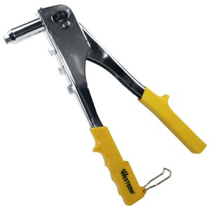 Alicate Rebitador 10" Cromado com Cabo Amarelo Na Cartela