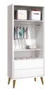 Ver imagem 7 de Jogo de Quarto para Bebê Completo 2 Portas Théo New Branco Fosco com Madeira - MoveisAqui