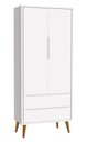 Ver imagem 6 de Jogo de Quarto para Bebê Completo 2 Portas Théo New Branco Fosco com Madeira - MoveisAqui
