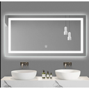 Ver imagem 4 de Espelho 80x60 Led 3 Cores Retangular Frio Neutro e Quente Banheiro Tecla Touch Screem