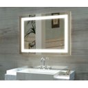 Ver imagem 5 de Espelho 80x60 Led 3 Cores Retangular Frio Neutro e Quente Banheiro Tecla Touch Screem