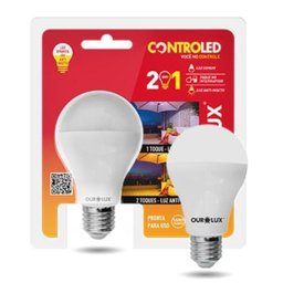 Lâmpada Led Controled 2 Em 1 9W Luz Branca Ourolux - 1