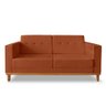Sofa Beny 3 Lugares Linho Terra Cota Soft - 3