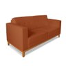 Sofa Beny 3 Lugares Linho Terra Cota Soft - 2