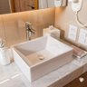 Cuba de Sobrepor para Lavabo ou Banheiro 30,5cm X 27cm Quadrada Esmeralda - 1