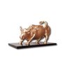 Escultura Touro De Wall Street Da Bolsa De Valores Ouro - 4