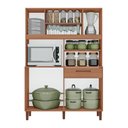 Ver imagem 2 de Armário de Cozinha Roma 100% MDF 7 Portas e 1 Gaveta
