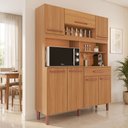 Ver imagem 1 de Armário de Cozinha Roma 100% MDF 7 Portas e 1 Gaveta