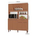 Ver imagem 3 de Armário de Cozinha Roma 100% MDF 7 Portas e 1 Gaveta