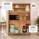 Ver imagem 4 de Armário de Cozinha Roma 100% MDF 7 Portas e 1 Gaveta