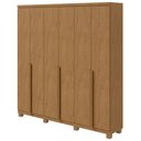 Ver imagem 2 de Guarda-Roupa Casal 100% MDF Alonzo 6 Portas 4 Gavetas Amêndoa Clean