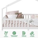 Ver imagem 4 de Cama Montessoriana Madeira Maciça Casa com Estrado Lisan Branca Idimex