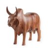 Escultura Madeira: Boi Gir Sindi Charoles Nelore Senepol 814 - 3