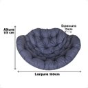 Ver imagem 2 de Almofada Impermeável para Balanço Suspenço Ninho - Lisato Marinho