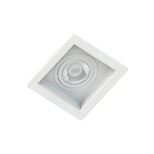 Spot Embutir Quadrado Recuado Branco para Par20 E27