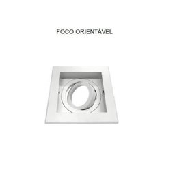 Spot Embutir Quadrado Recuado Branco para Par20 E27 - 2