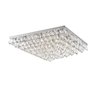 Lustre Plafon Cristal K9 Transparente 60Cm Sala E Quarto - 1