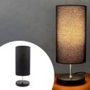 Ver imagem 2 de Abajur Luminaria de Mesa Redondo com Interruptor Ref 84 Decoração Casa Sala Quarto Escritório Moveis