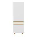 Ver imagem 5 de Paneleiro 2 Portas 62cm Veneza Multimóveis V3739 Branco/Dourado