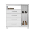 Ver imagem 4 de Comoda Sapateira 1p 4g 84 Cm Moden 2258 Branco Flex Incp