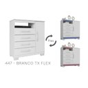Ver imagem 2 de Comoda Sapateira 1p 4g 84 Cm Moden 2258 Branco Flex Incp