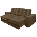 Ver imagem 4 de Sofá Retrátil e Reclinável Molas Ensacadas 190cm Veludo Zurique