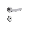 Ver imagem 1 de Fechadura para Porta de Banheiro Cromo Acetinado 40mm com Roseta MZ920 Standard Papaiz