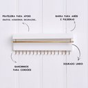 Ver imagem 2 de Porta-joias Gold - Branco CASA 67 Joias de Parede