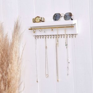 Porta-joias Gold - Branco CASA 67 Joias de Parede