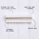 Ver imagem 2 de Porta-Joias Gold - Branco Casa 67 Joias de Parede