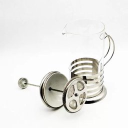 Cafeteira Prensa Francesa Cremeira Vidro e Inox 350ml - 4