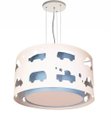 Ver imagem 1 de Lustre Infantil Pendente Carrinhos Azul Bebê 30X16