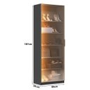 Ver imagem 6 de Sapateira Divino Good em MDF 66x187cm Porta Reflecta com LED Grafitto 1232