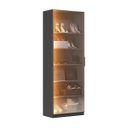 Ver imagem 3 de Sapateira Divino Good em MDF 66x187cm Porta Reflecta com LED Grafitto 1232