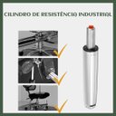 Ver imagem 4 de Pistão Gás Coluna Universal Cadeira Cromado Classe 3 150kg Prateado