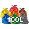 Sacos de Lixo 100l Coloridos Reforçados 100un Azul - 1
