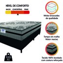 Ver imagem 5 de Cama Box Casal King Colchão Gazin com Molas Ensacadas Rubi Suede Preto/cinza