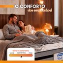 Ver imagem 7 de Cama Box Casal King Colchão Gazin com Molas Ensacadas Rubi Suede Preto/Cinza