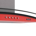 Ver imagem 6 de Coifa Terim de Parede Clean Vidro Curvo Vermelha Kroma 60cm Vermelho Kroma 220v