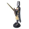 Estatua Soldado Medieval Templario Guerreiro Espada Escudo - 2