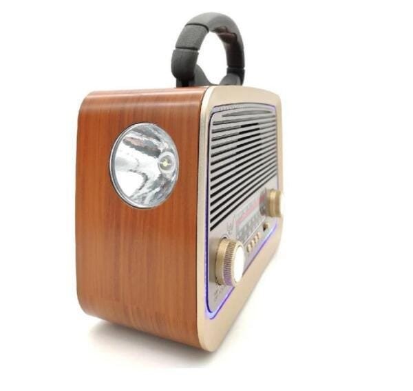 Rádio Vintage Am Fm Sw Usb Pen Drive Aux P2 Bluetooth - 5