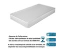 Ver imagem 2 de Neloja Colchão Espuma D33 Conforto 188 X 88 X 12 Cm Tamanho Solteiro Quarto Nacional Cor Branco