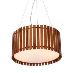 Pendente Ripado Cilíndrico Com Acrílico 60Cm- Accord 1093 - 1