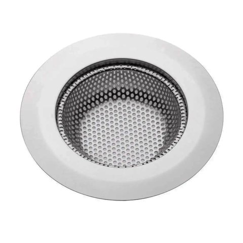 Ref: 6095 Ralos para Pia com Borda em Aço Inoxidável Cozinha 11,5 Cm: Cinza