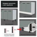 Ver mais imagens de Balcão Multiuso 80cm 2 Portas Branco/Cinza Agata Madesa Branco/Cinza