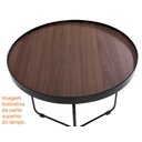 Ver imagem 2 de Mesa Lateral Kevin Baixa Castanho Bronze 61 Cm (larg) - 42034