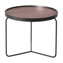 Ver imagem 1 de Mesa Lateral Kevin Baixa Castanho Bronze 61 Cm (larg) - 42034